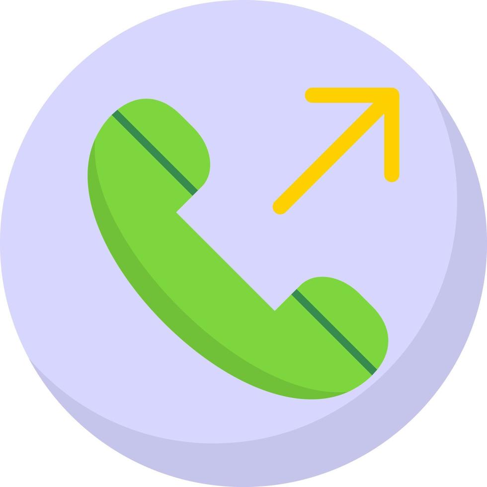 Outgoing Call Vector Icon Design