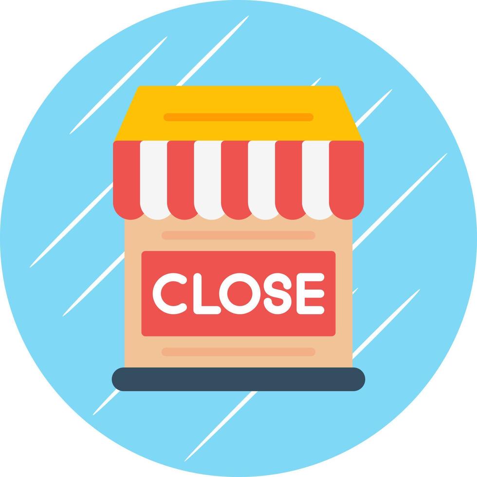 Shop Close Vector Icon Design