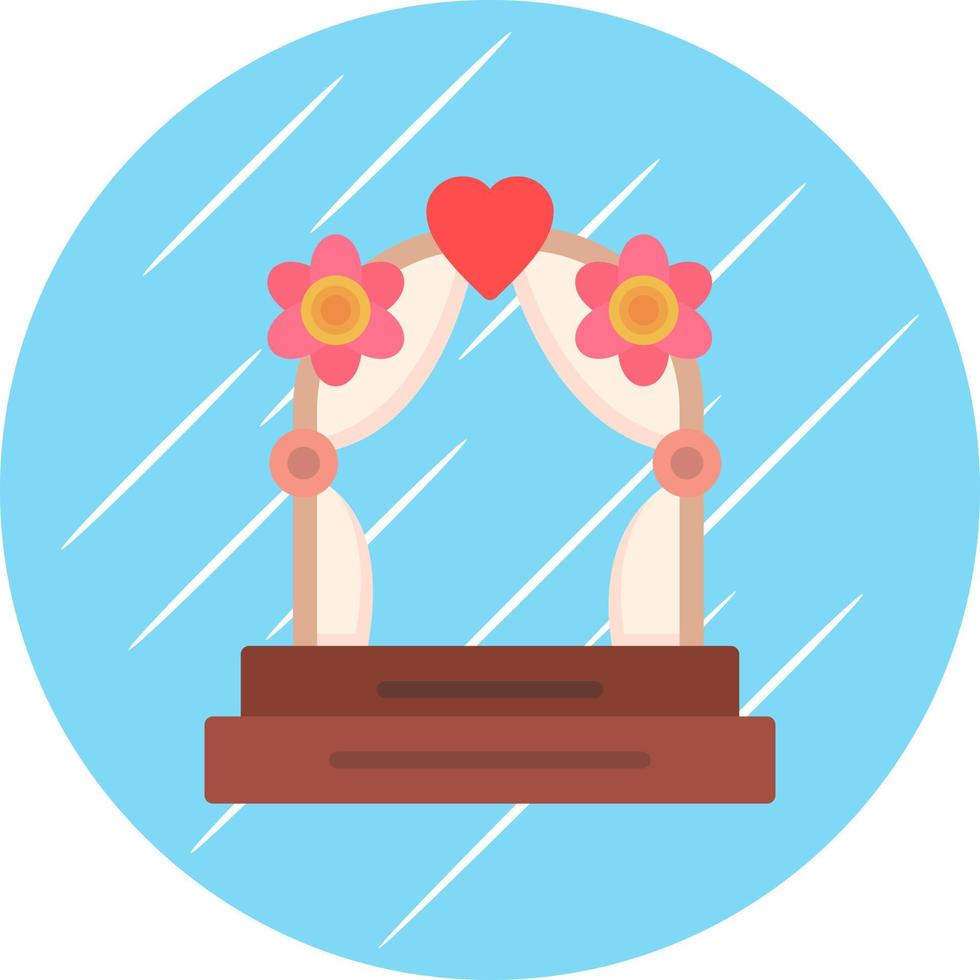 diseño de icono de vector de arco de boda