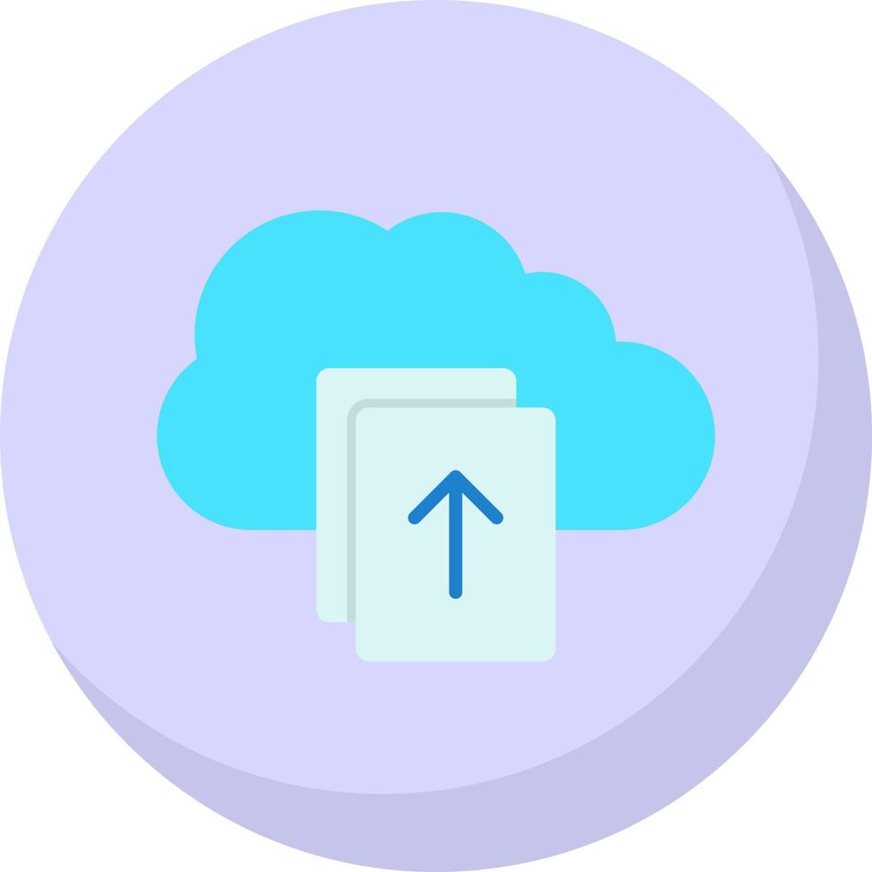 cargar archivo en el diseño de icono de vector de nube