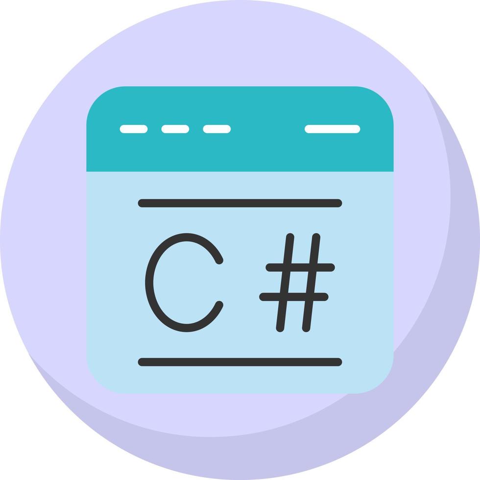 C Sharp Vector Icon Design