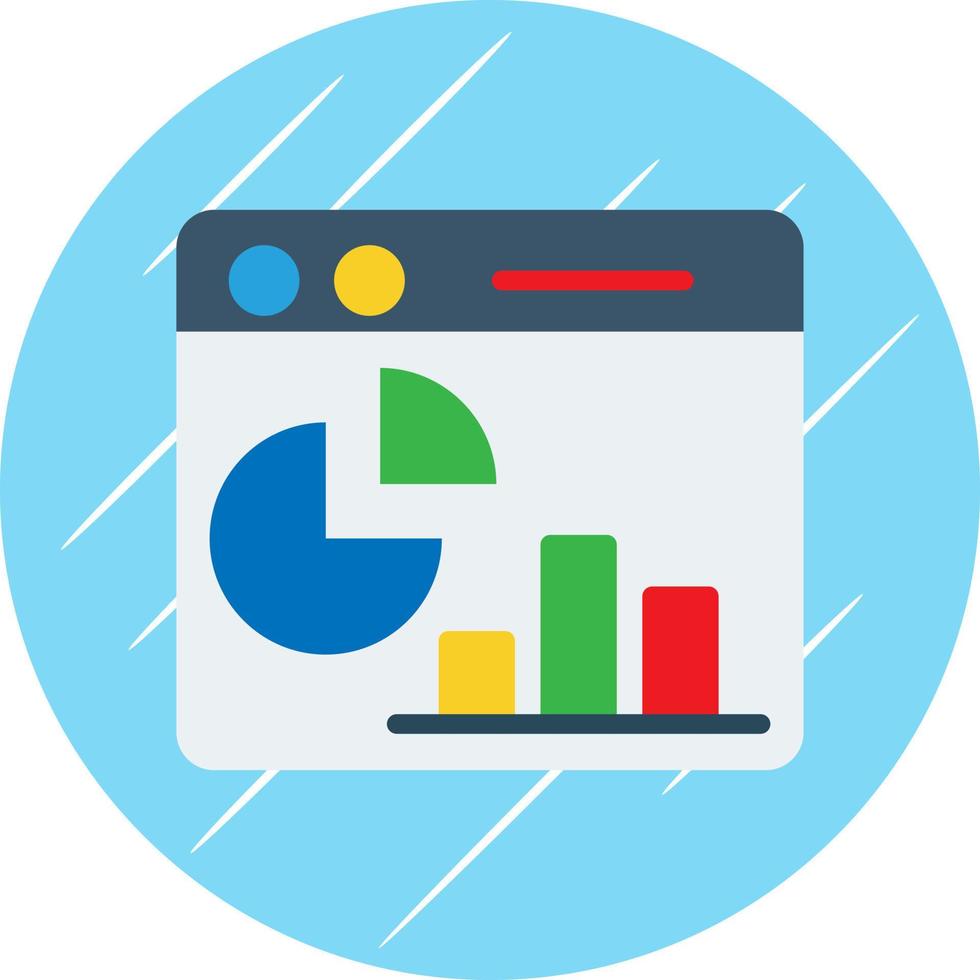 Webpage Statistics Vector Icon Design