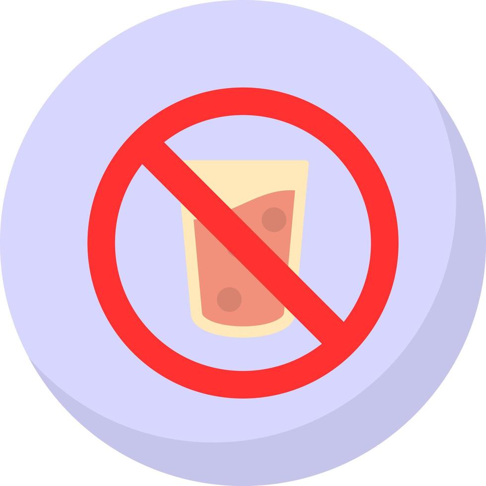 No Drink Vector Icon Design