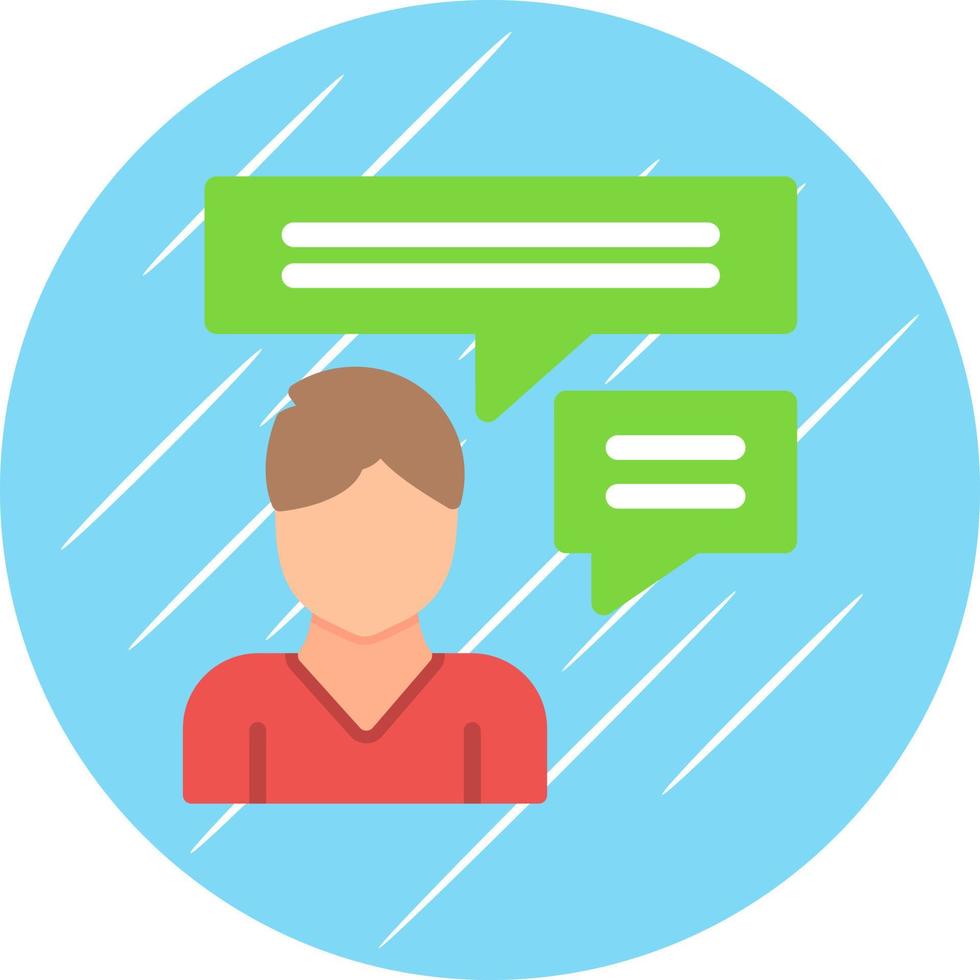 Inner Dialogue Vector Icon Design