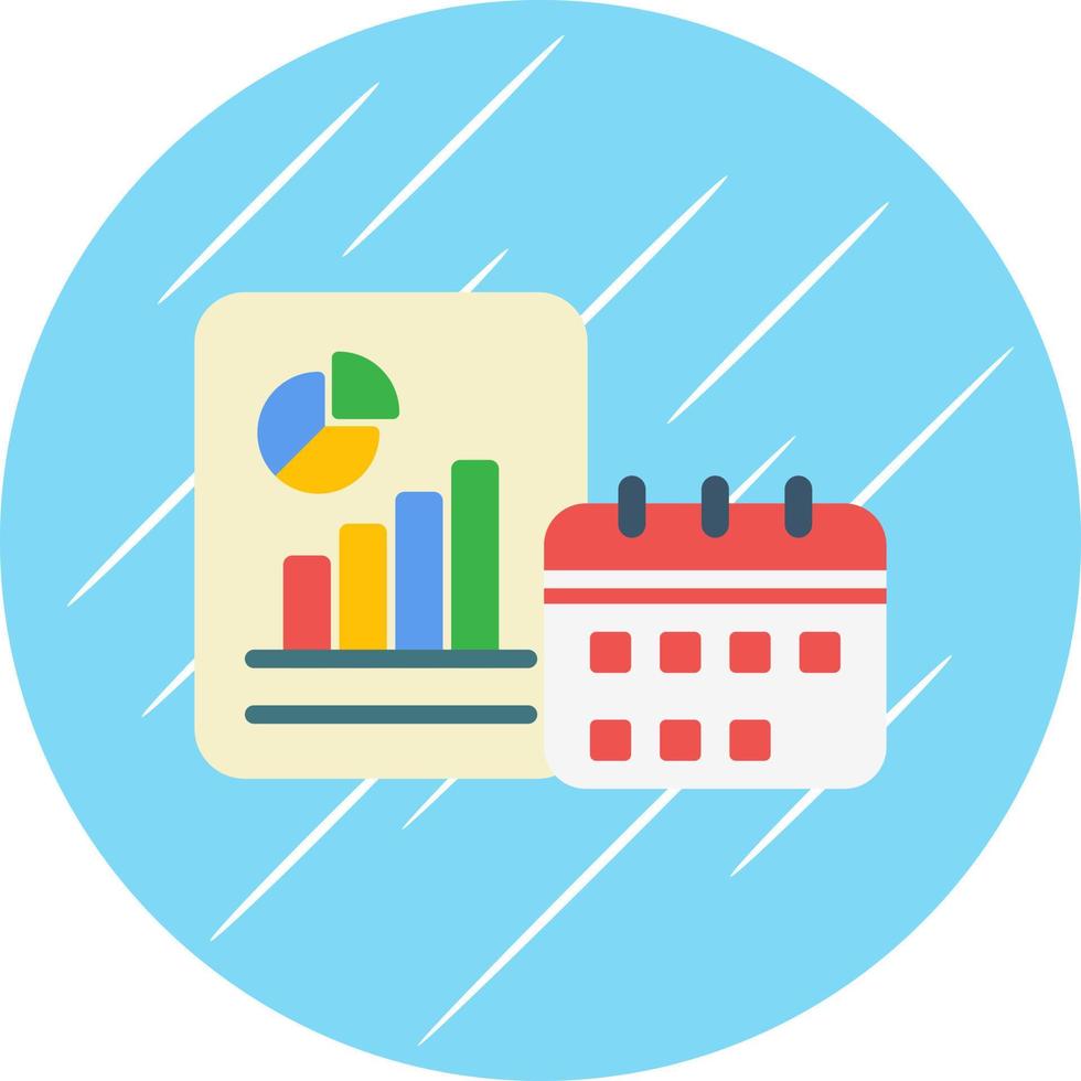 Yearly Report Vector Icon Design