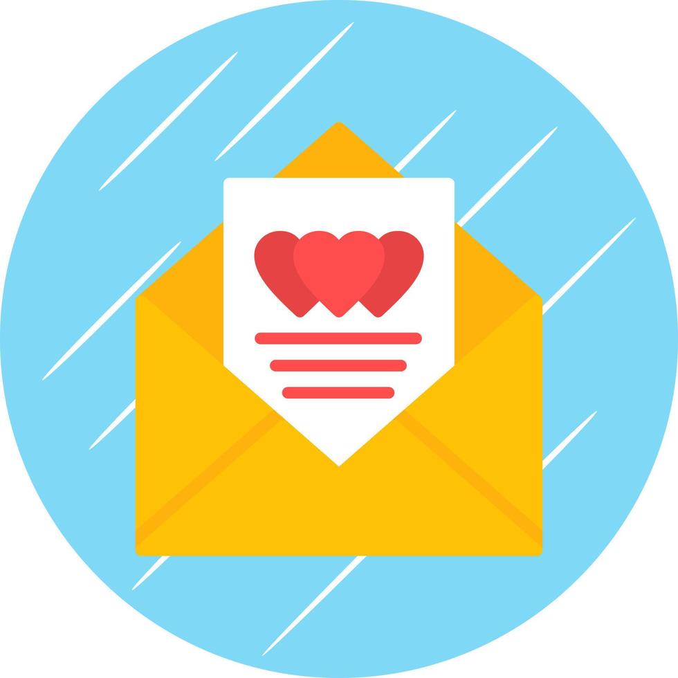 Love Letter Vector Icon Design