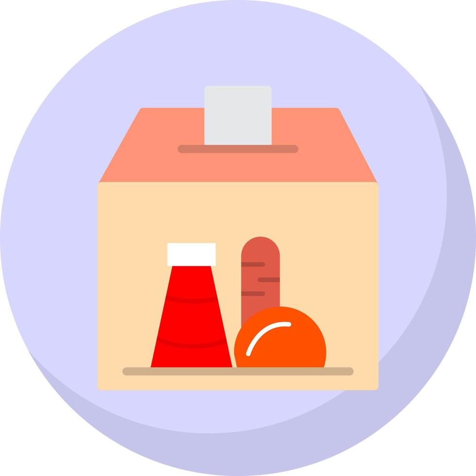 diseño de icono de vector de donación de alimentos