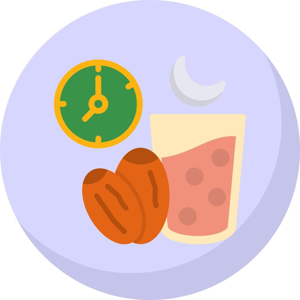 Ramadan Fasting Vector Icon Design