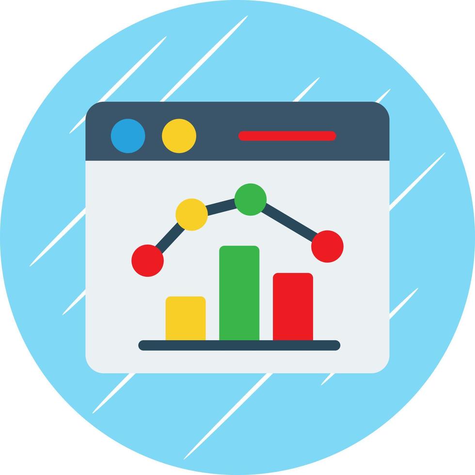 Stock Market Webpage Vector Icon Design