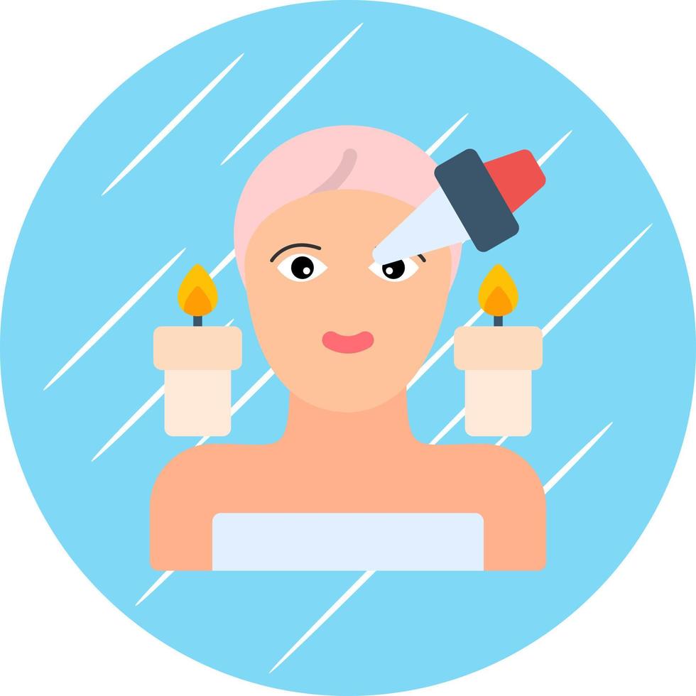 Spa Eye Treatment Vector Icon Design
