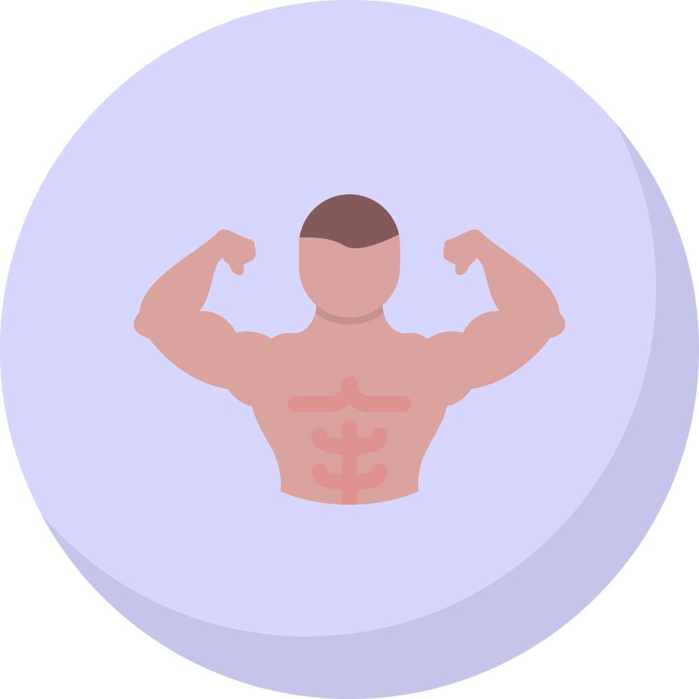 Full Body Muscle Vector Icon Design