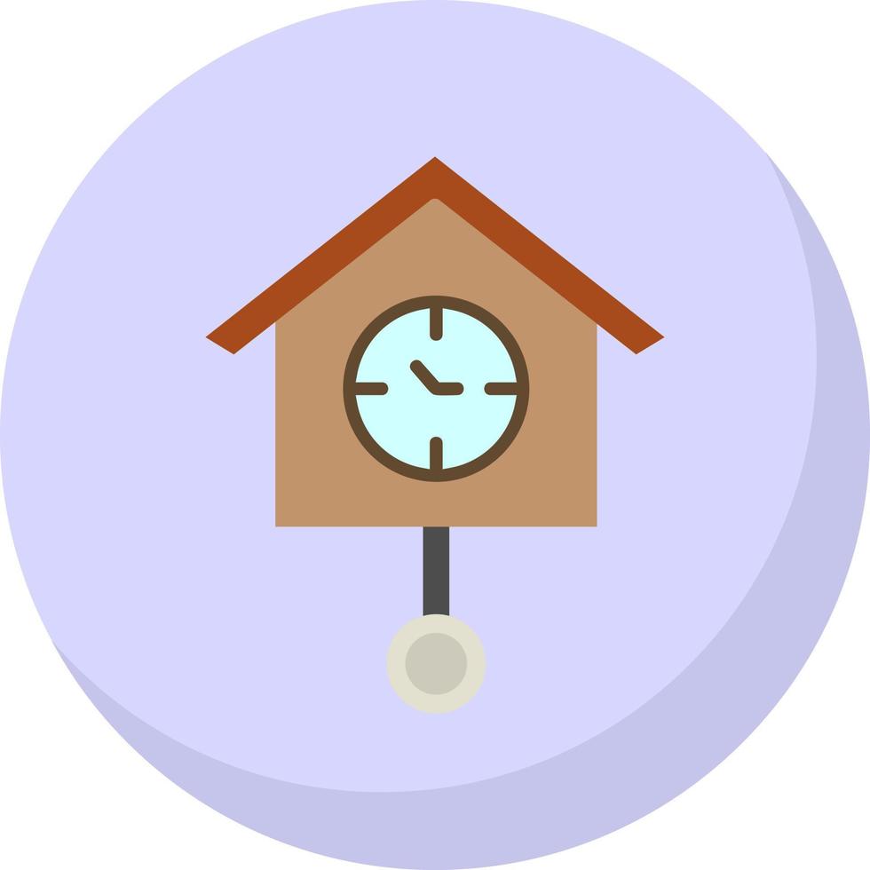 Cuckoo Clock Vector Icon Design