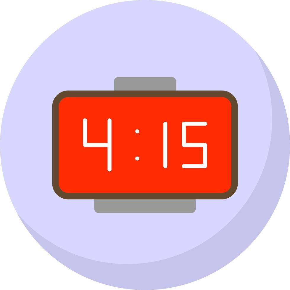 Digital Clock Vector Icon Design