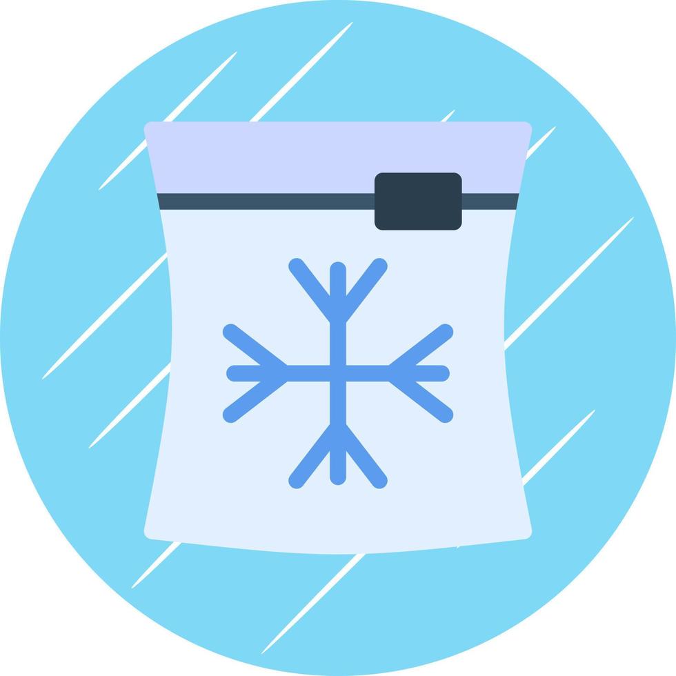 Ice Bag Vector Icon Design