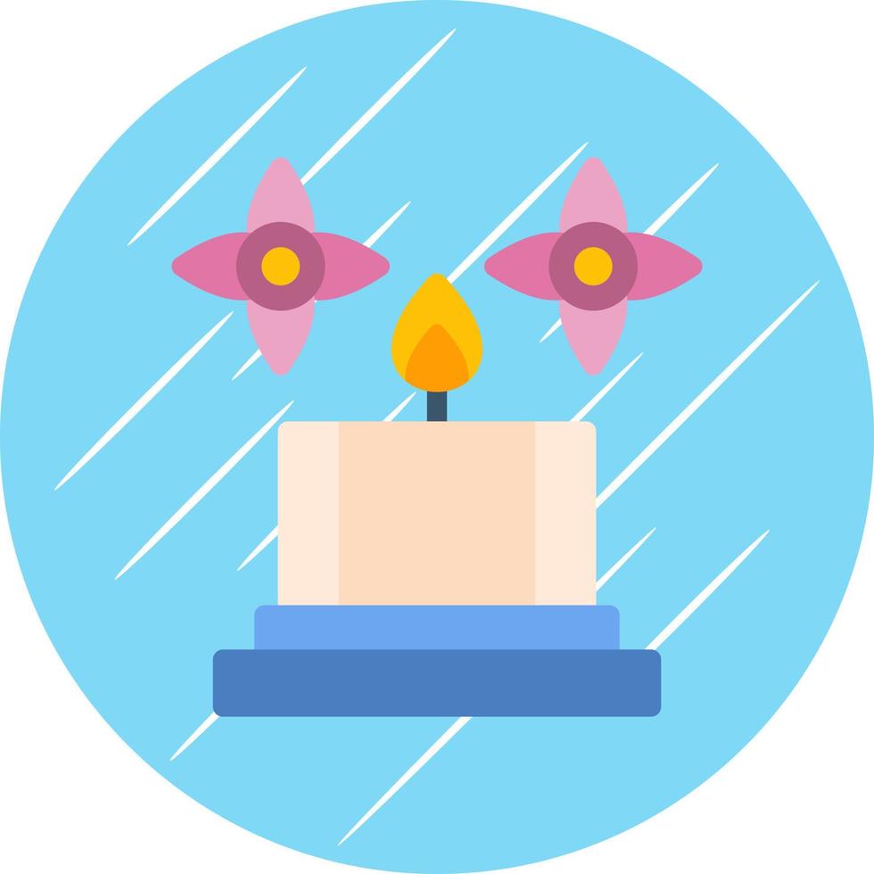 Spa Candle Vector Icon Design