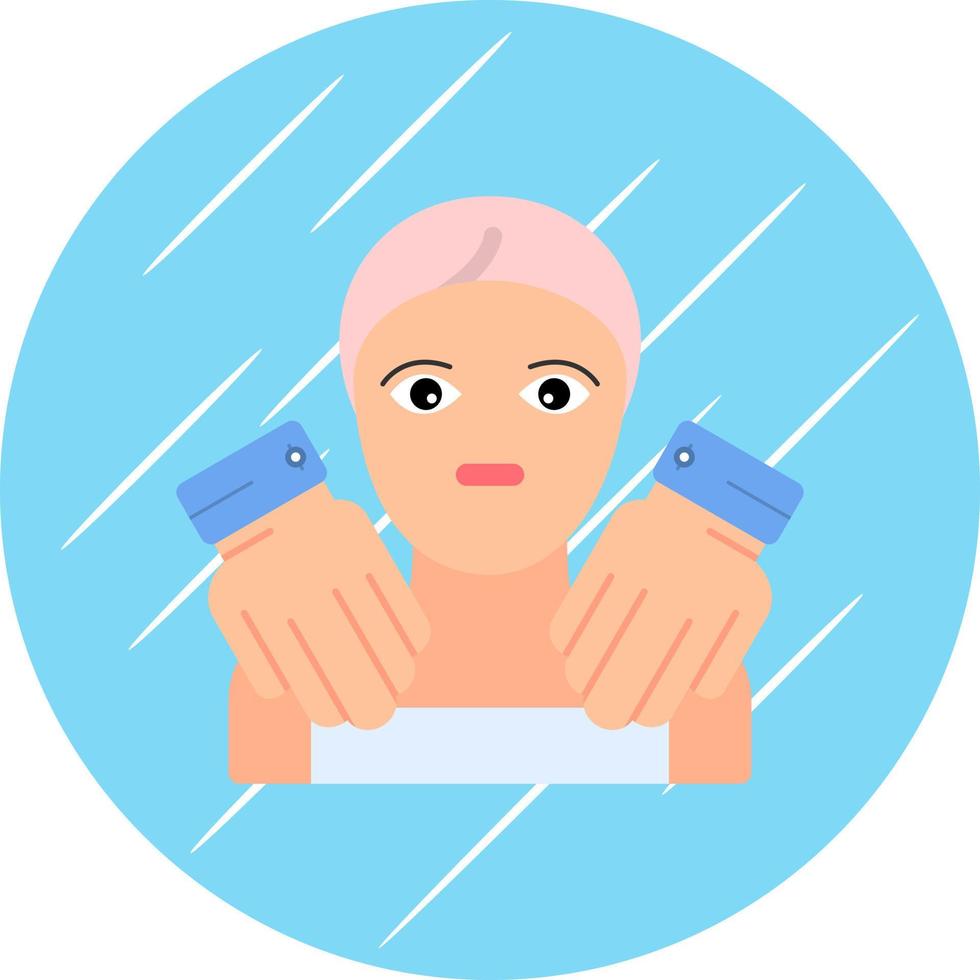 Face Massage Vector Icon Design