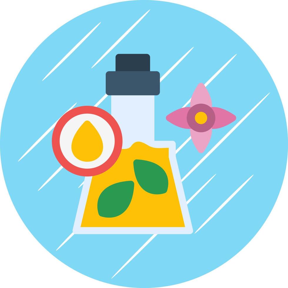 Body Massage Oil Vector Icon Design