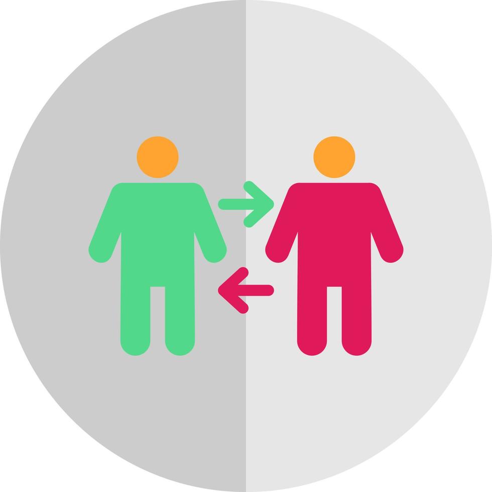 People Arrows Vector Icon Design