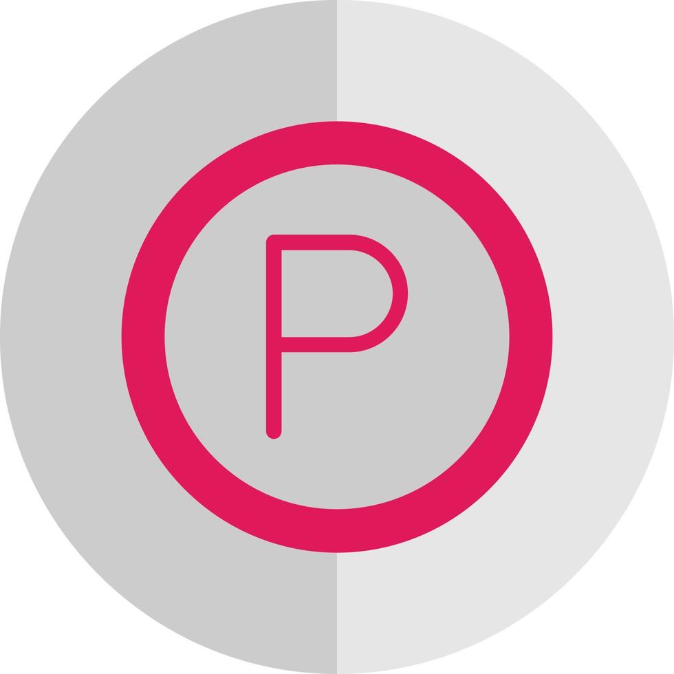 Parking Vector Icon Design