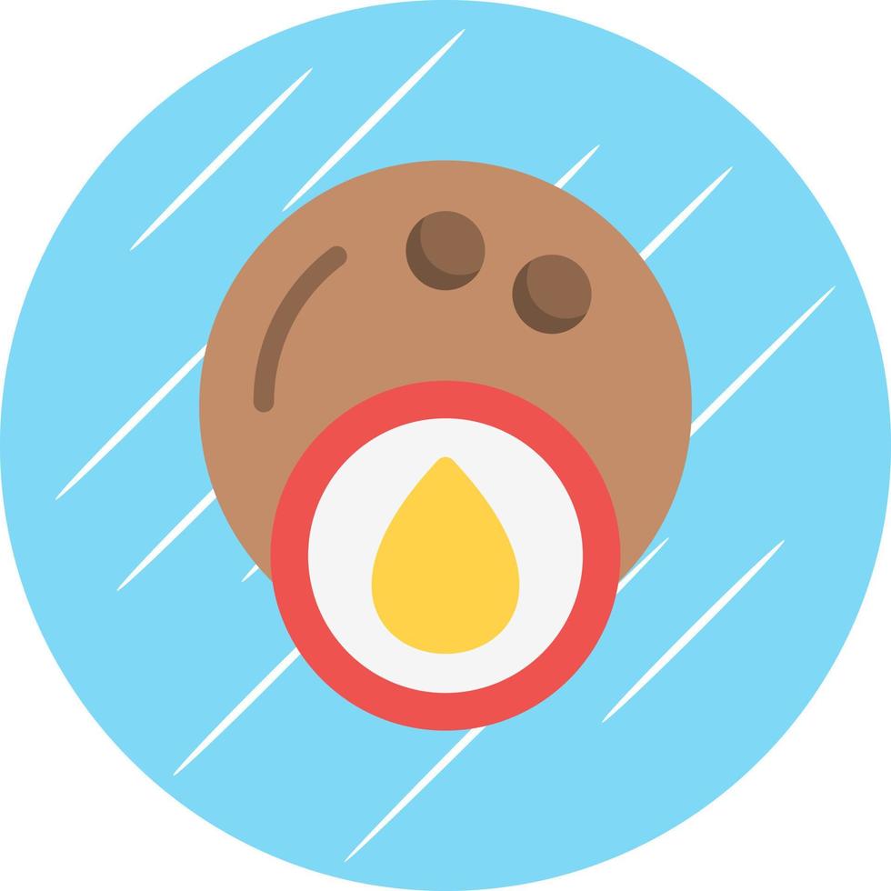 Coconut Oil Vector Icon Design