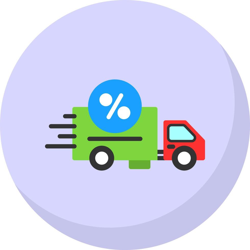 Discount Courier Vector Icon Design