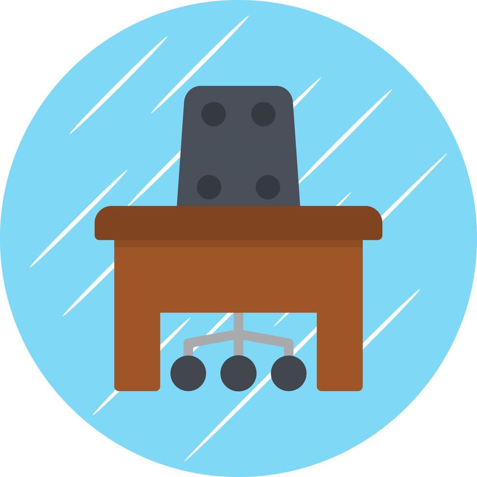 diseño de icono de vector de silla de escritorio