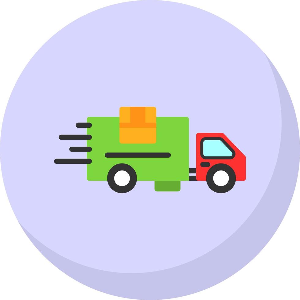 Delivery Truck Vector Icon Design
