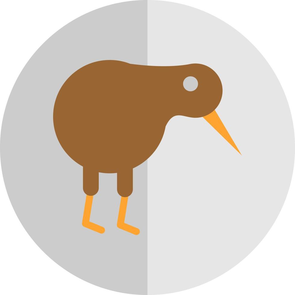 diseño de icono de vector de pájaro kiwi