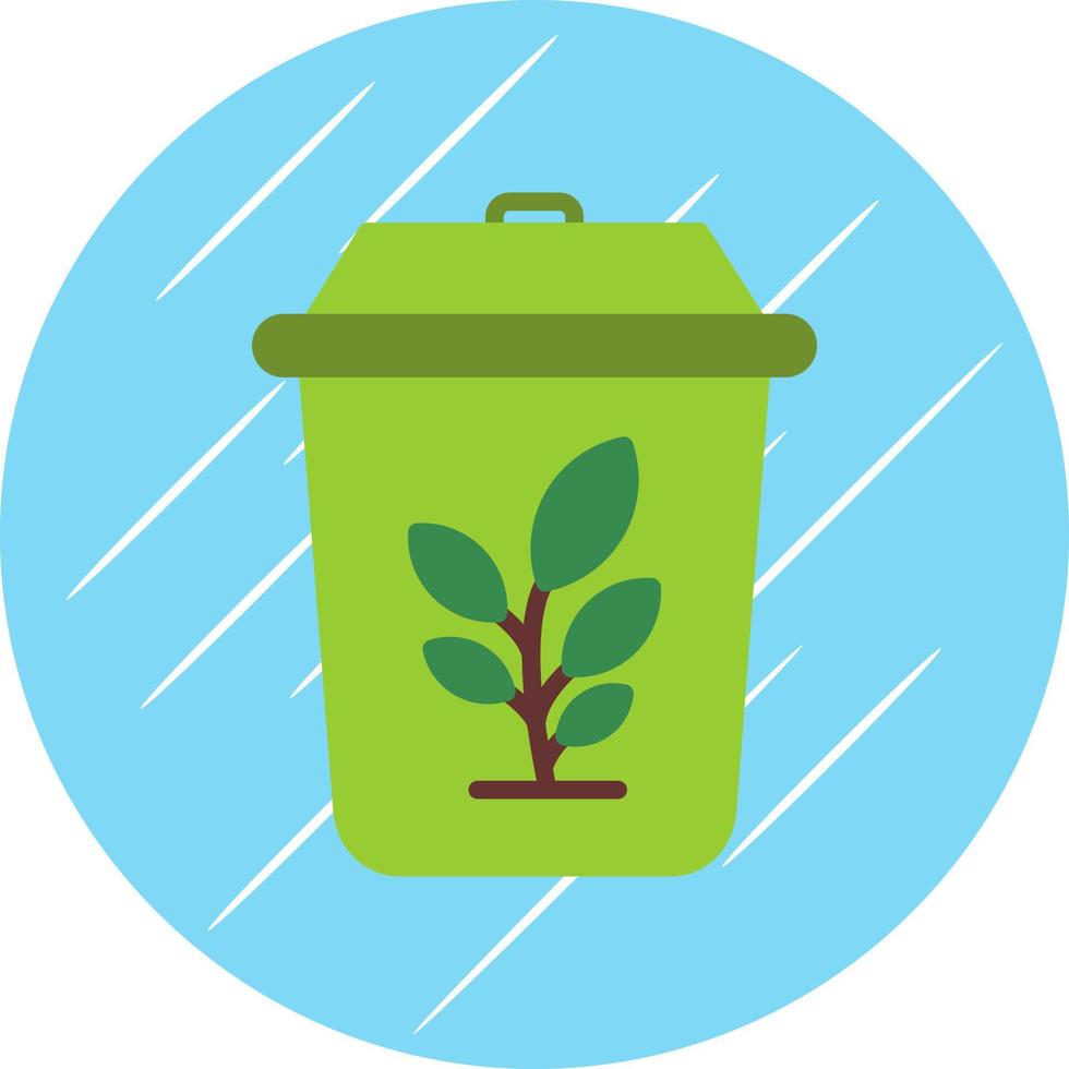 Plant Trash Vector Icon Design