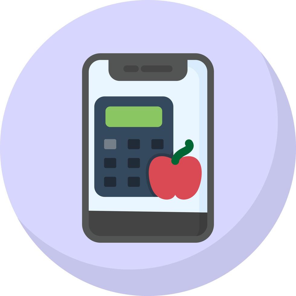 Calorie Calculator Vector Icon Design