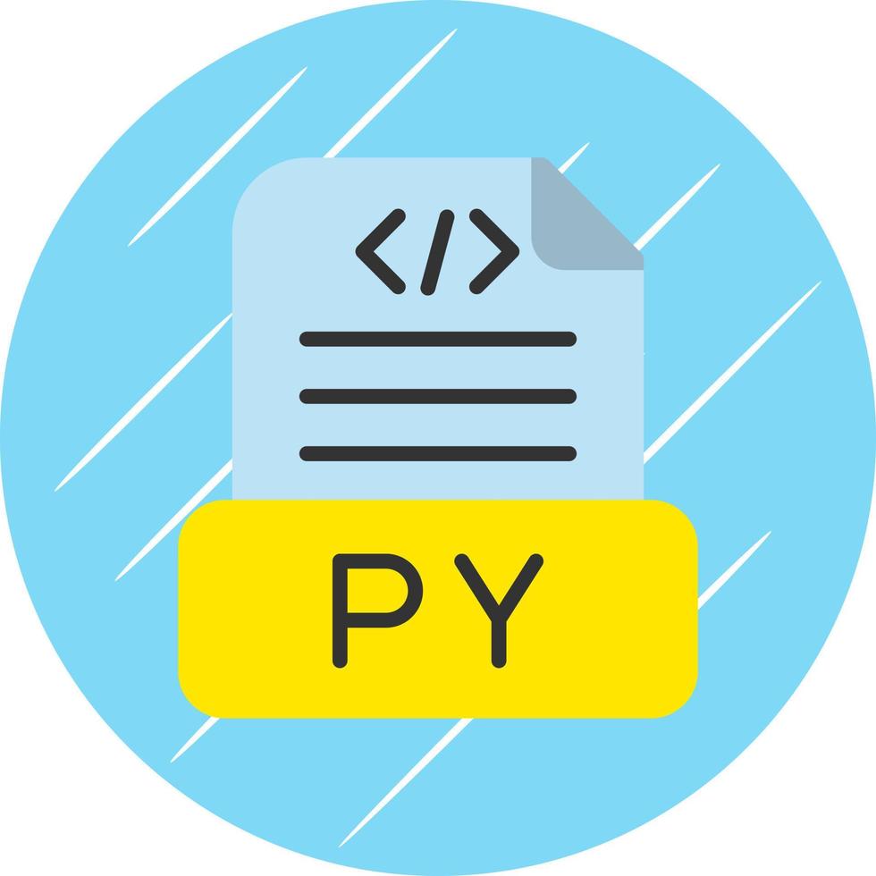 Python File Vector Icon Design