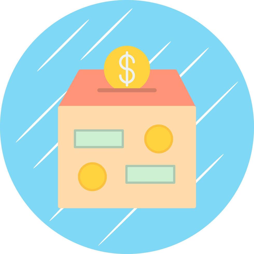 Donation Box Vector Icon Design