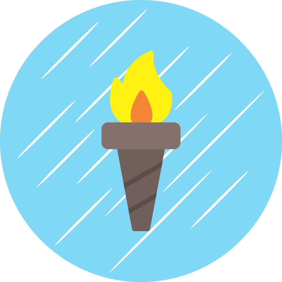 Fire Torch Vector Icon Design