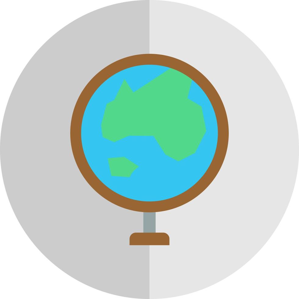 Globe Asia Vector Icon Design