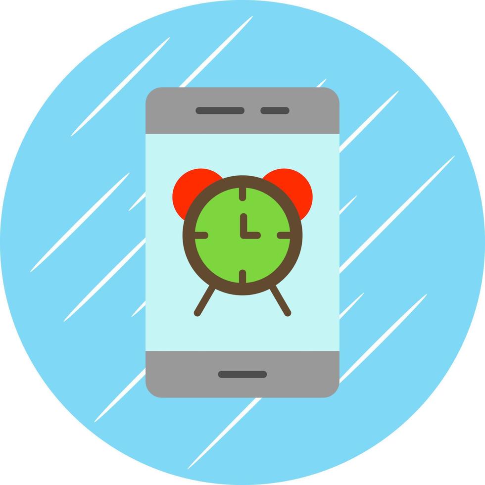 Smartphone Alarm Vector Icon Design