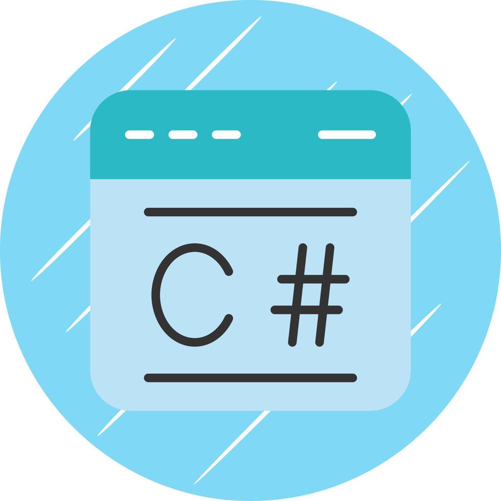 C Sharp Vector Icon Design