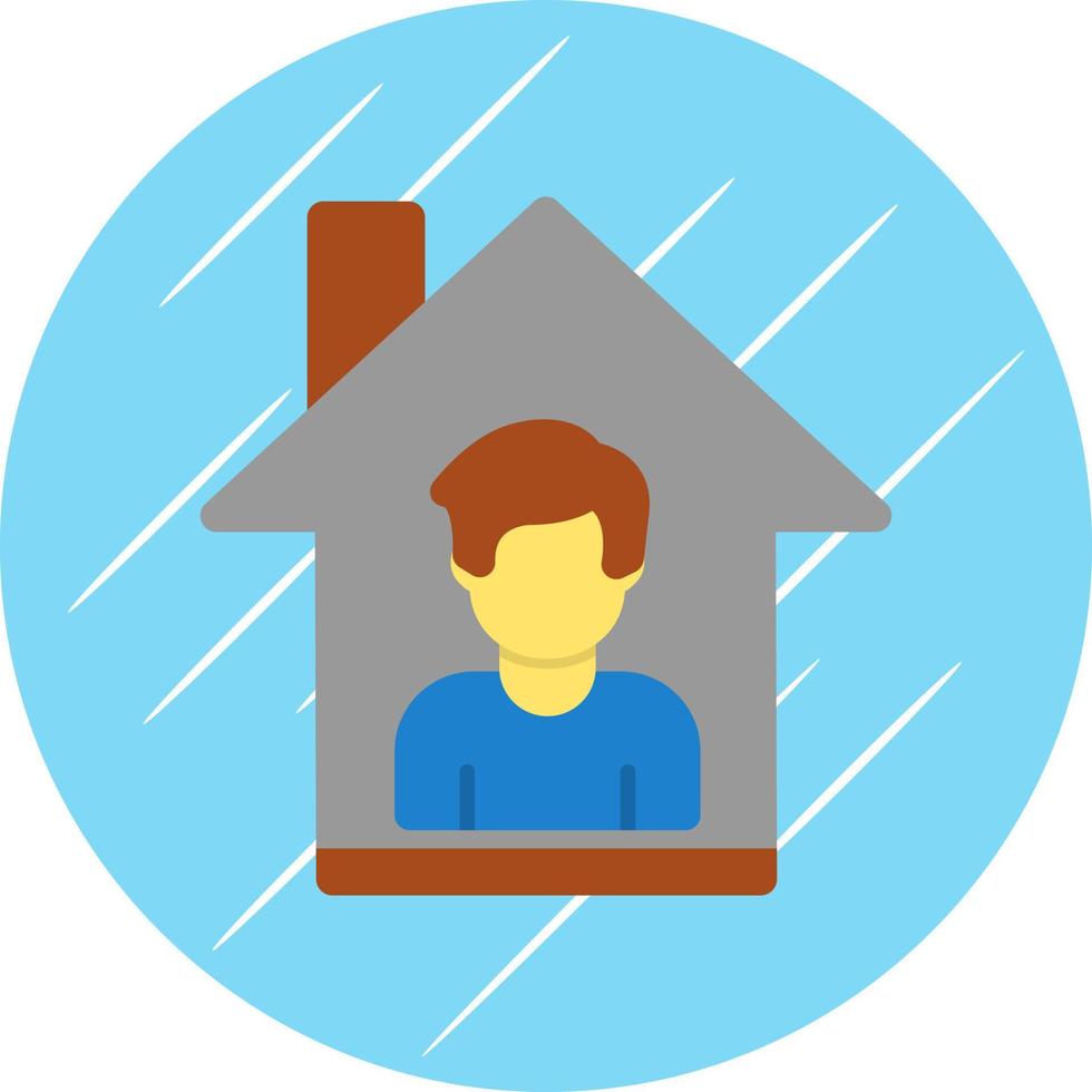 Stay Home Vector Icon Design