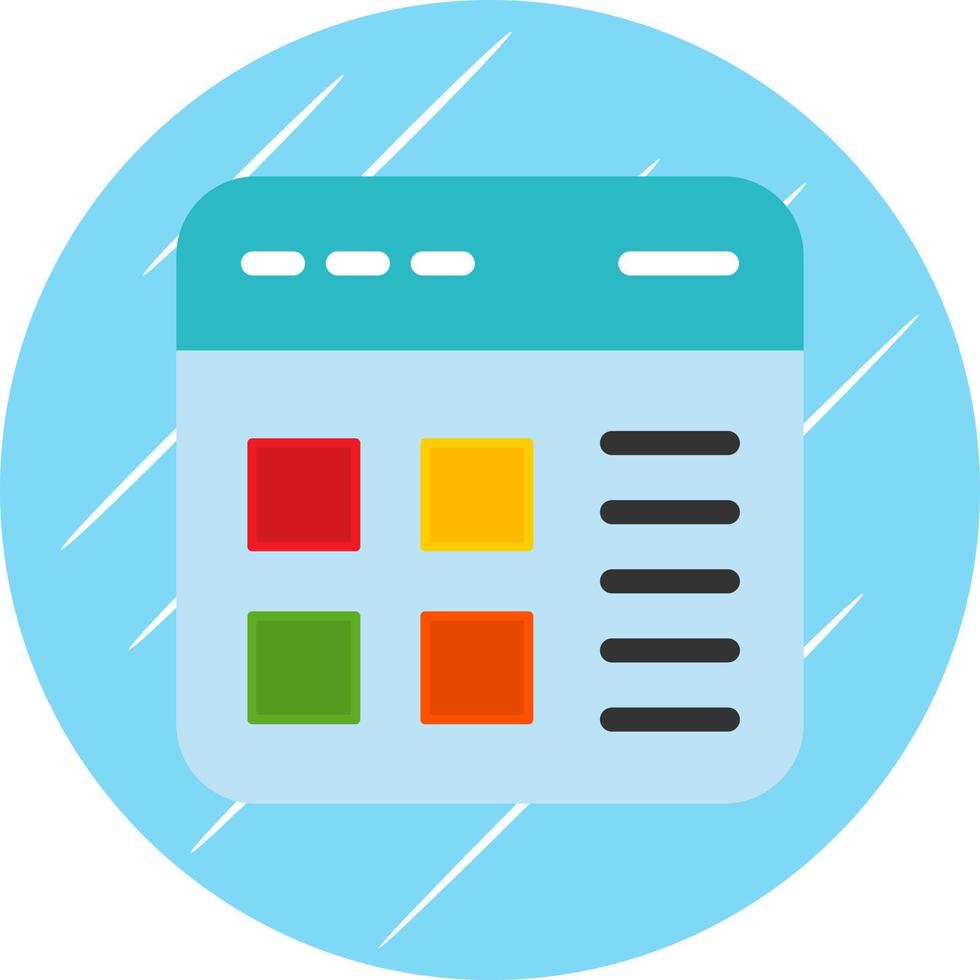 Website Layout Vector Icon Design
