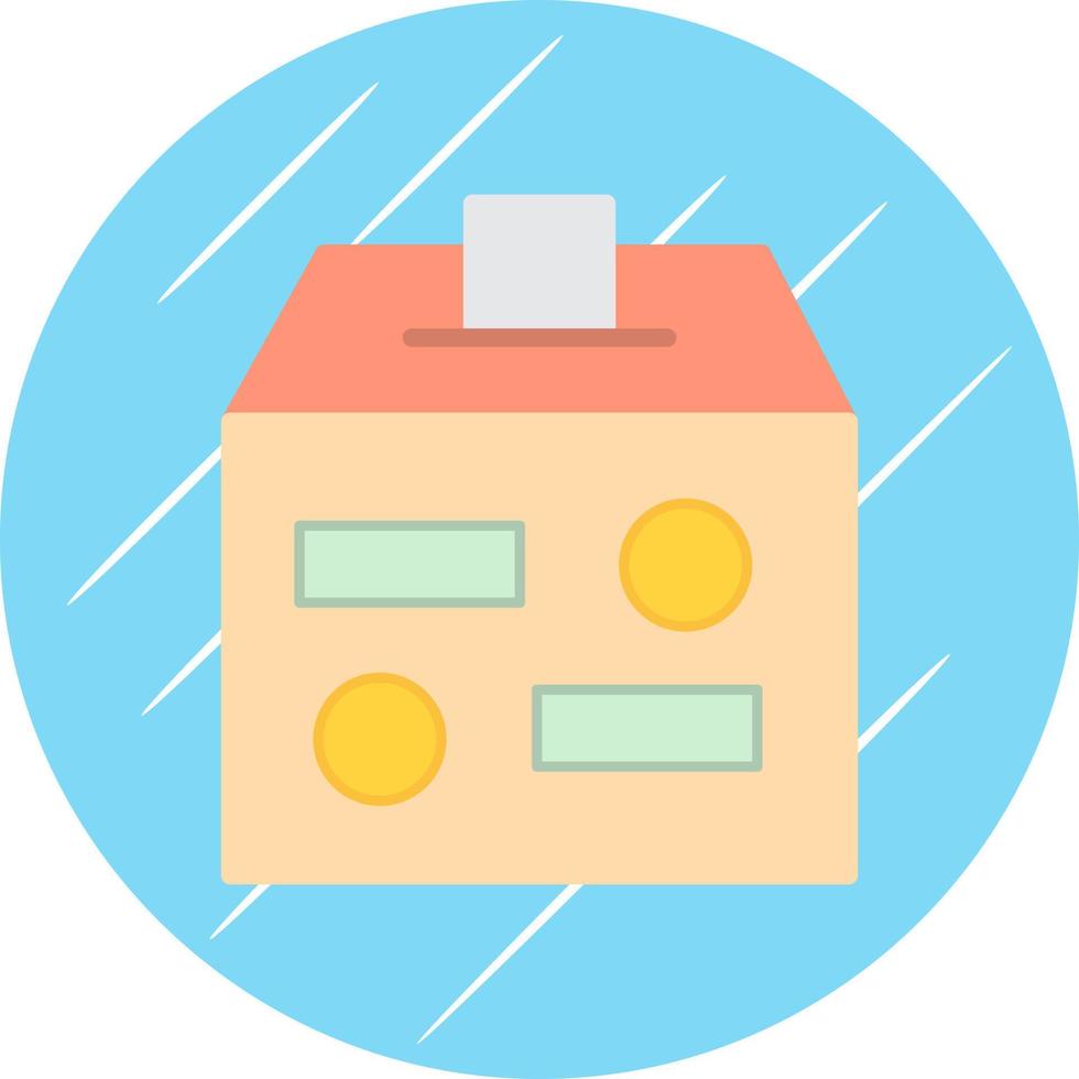 Charity Box Vector Icon Design