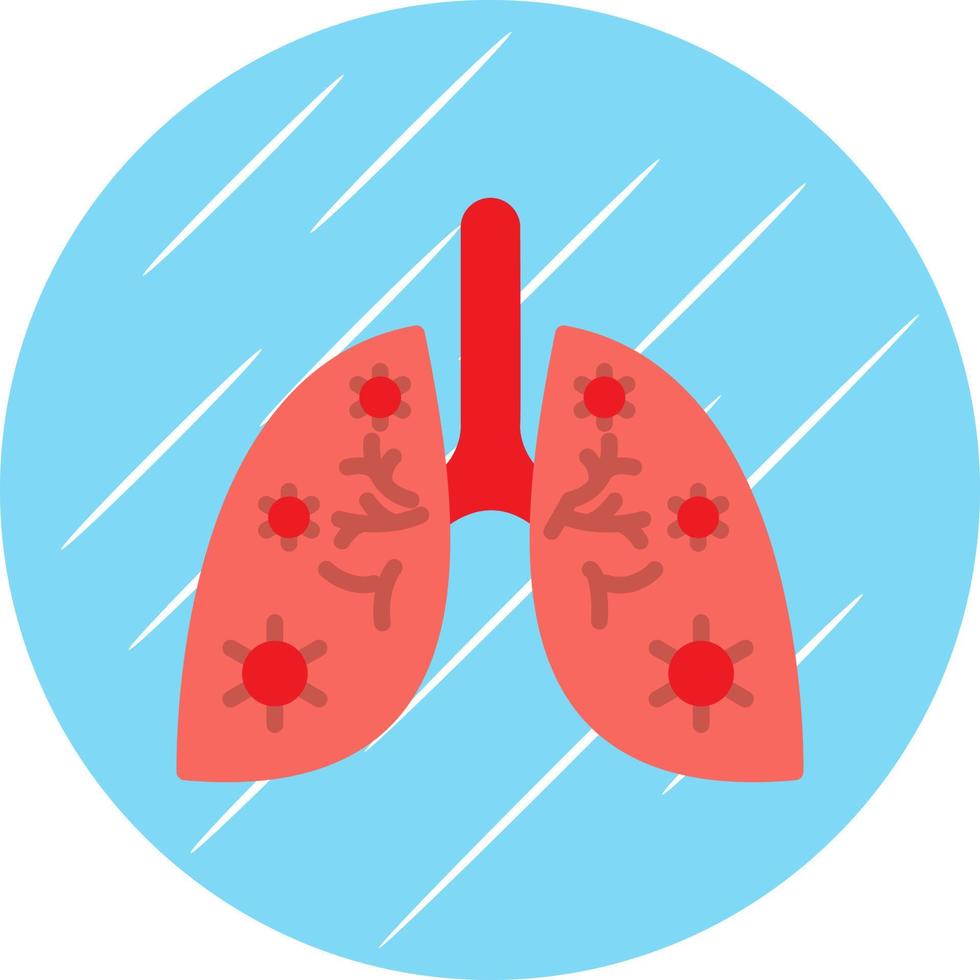 Lungs Infection Vector Icon Design