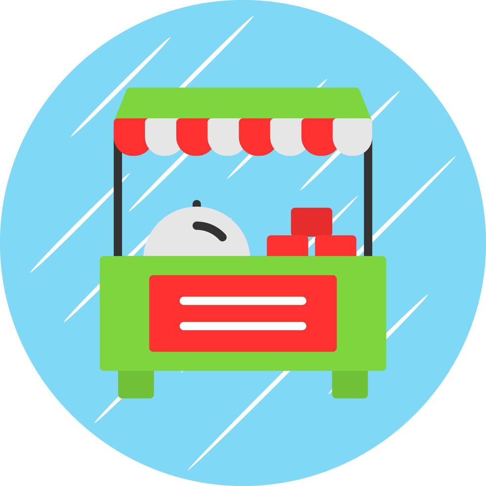 Food Stand Vector Icon Design