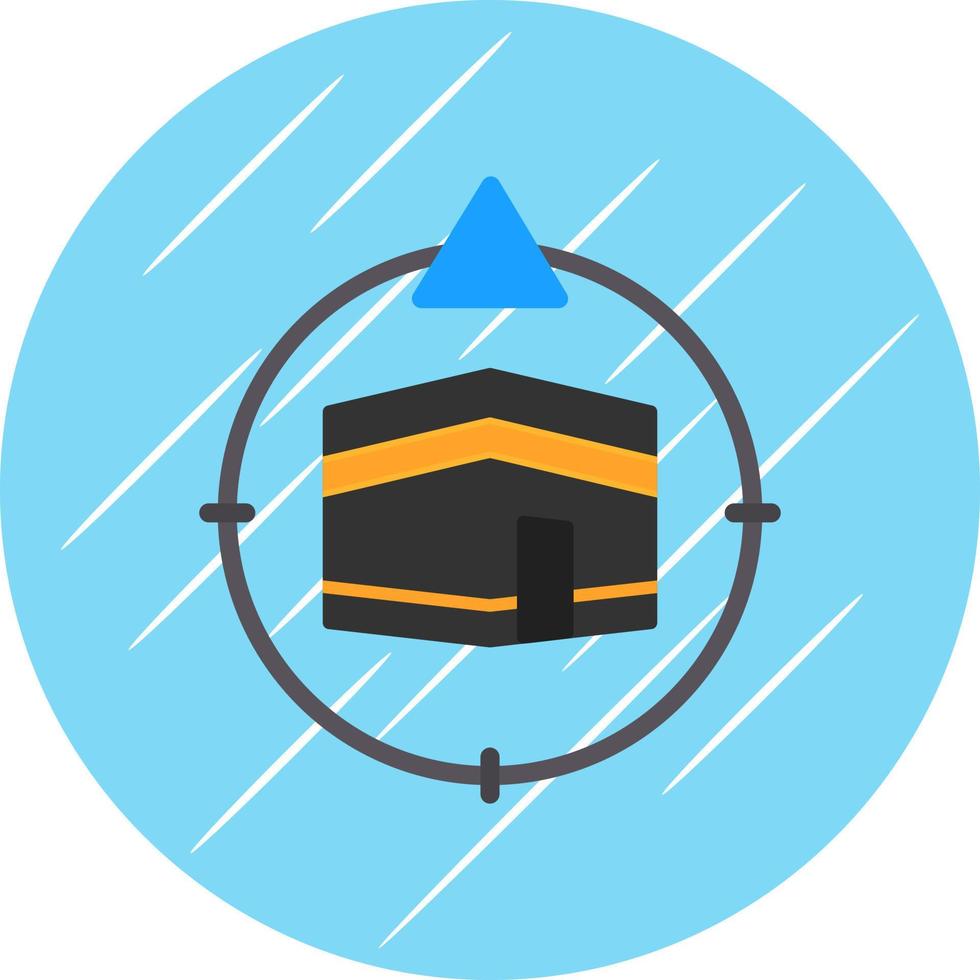Qibla Direction Vector Icon Design