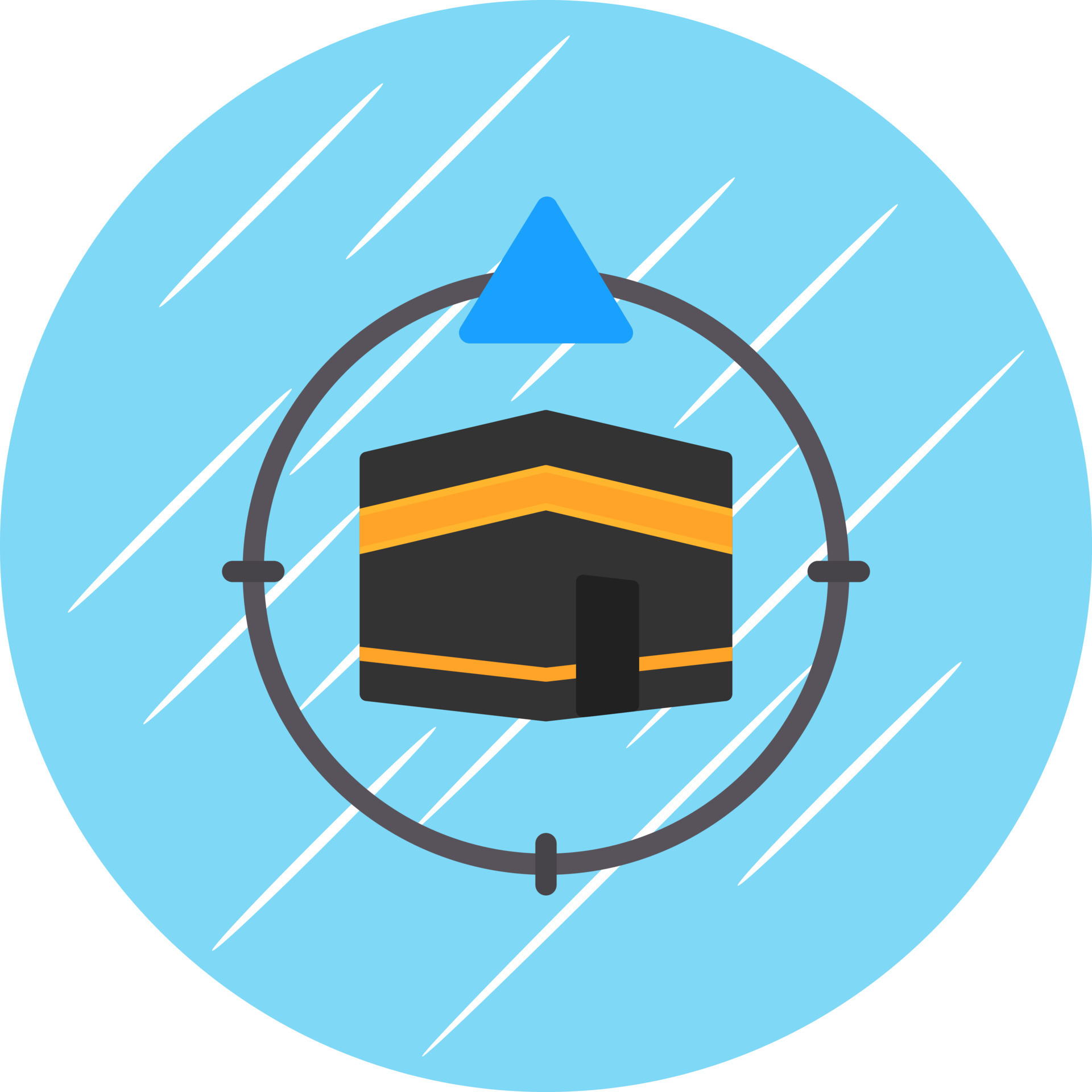 Qibla Direction Vector Icon Design 21298646 Vector Art at Vecteezy