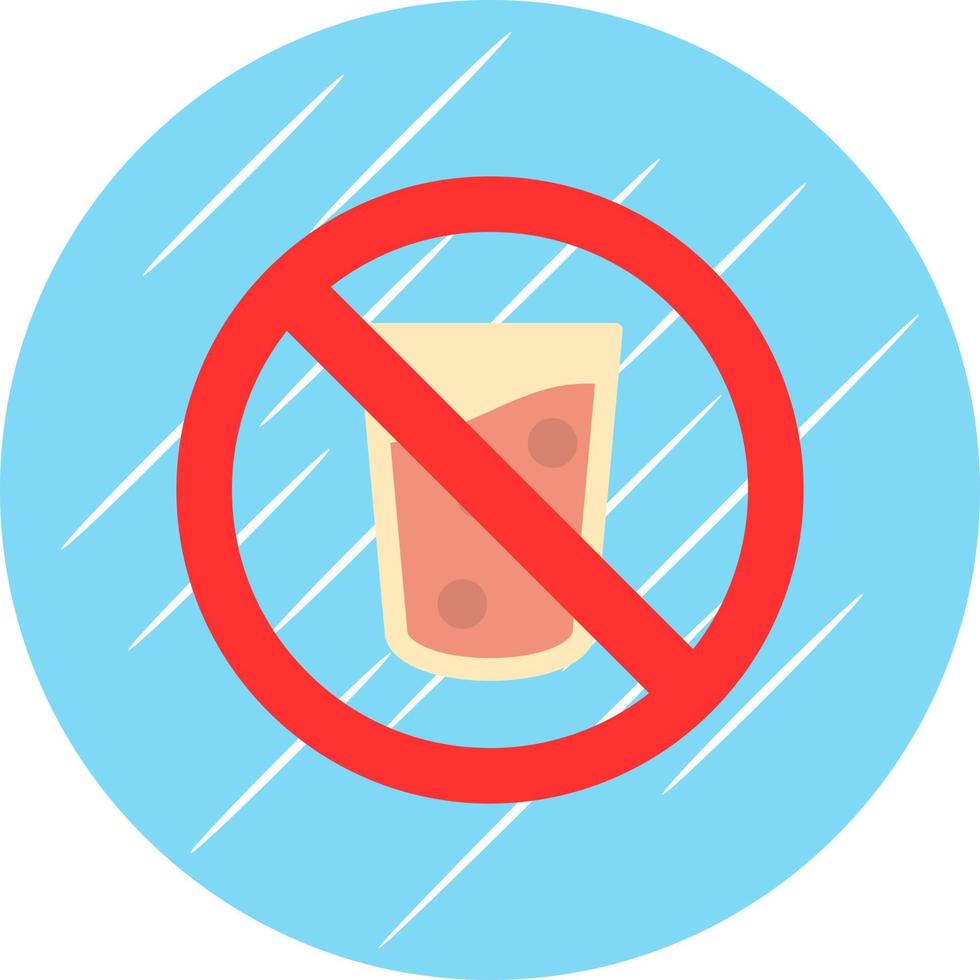 No Drink Vector Icon Design