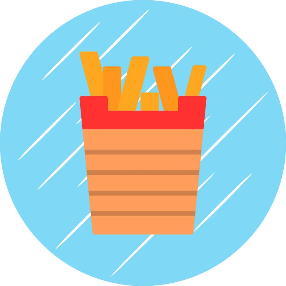 diseño de icono de vector de papas fritas