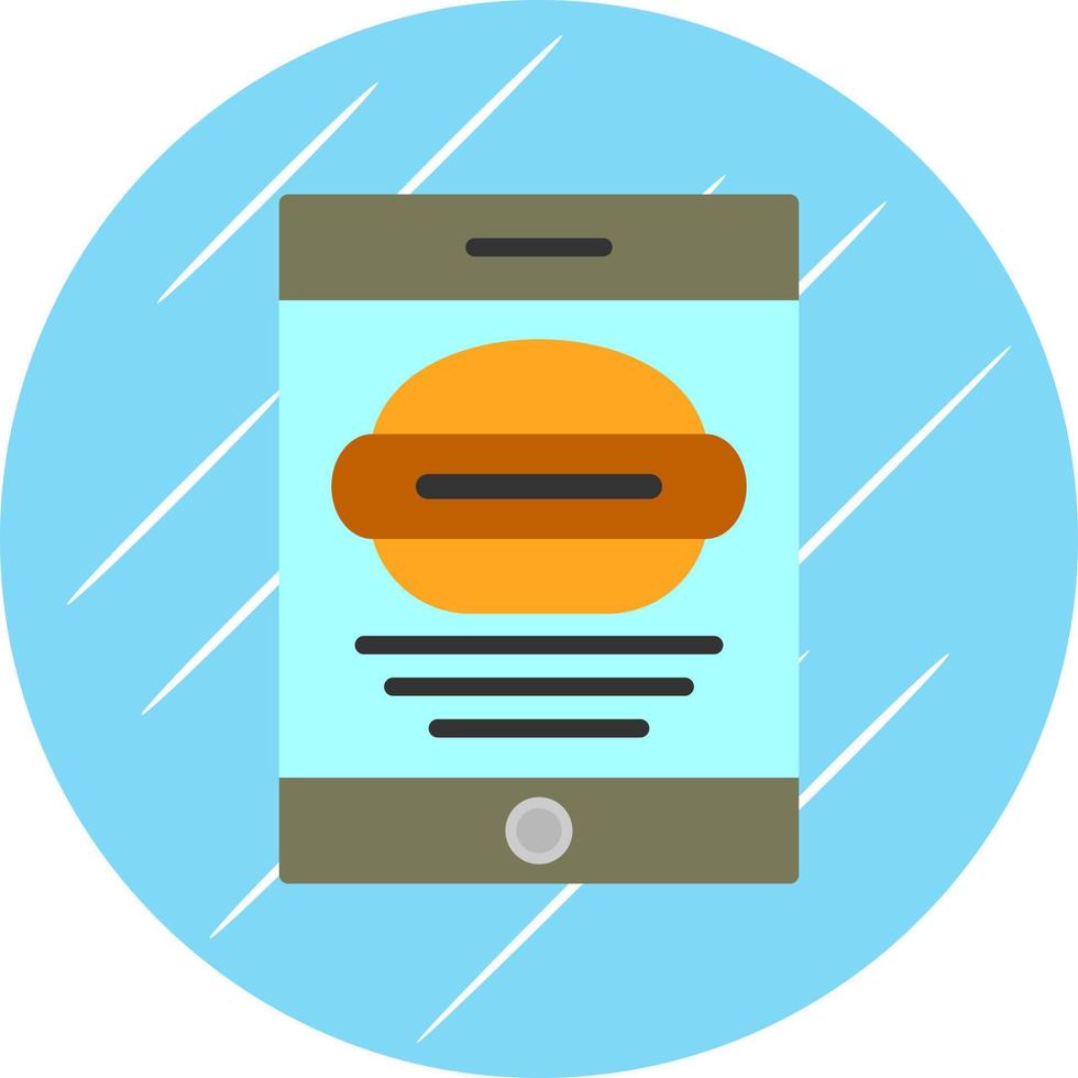 Food Application Vector Icon Design