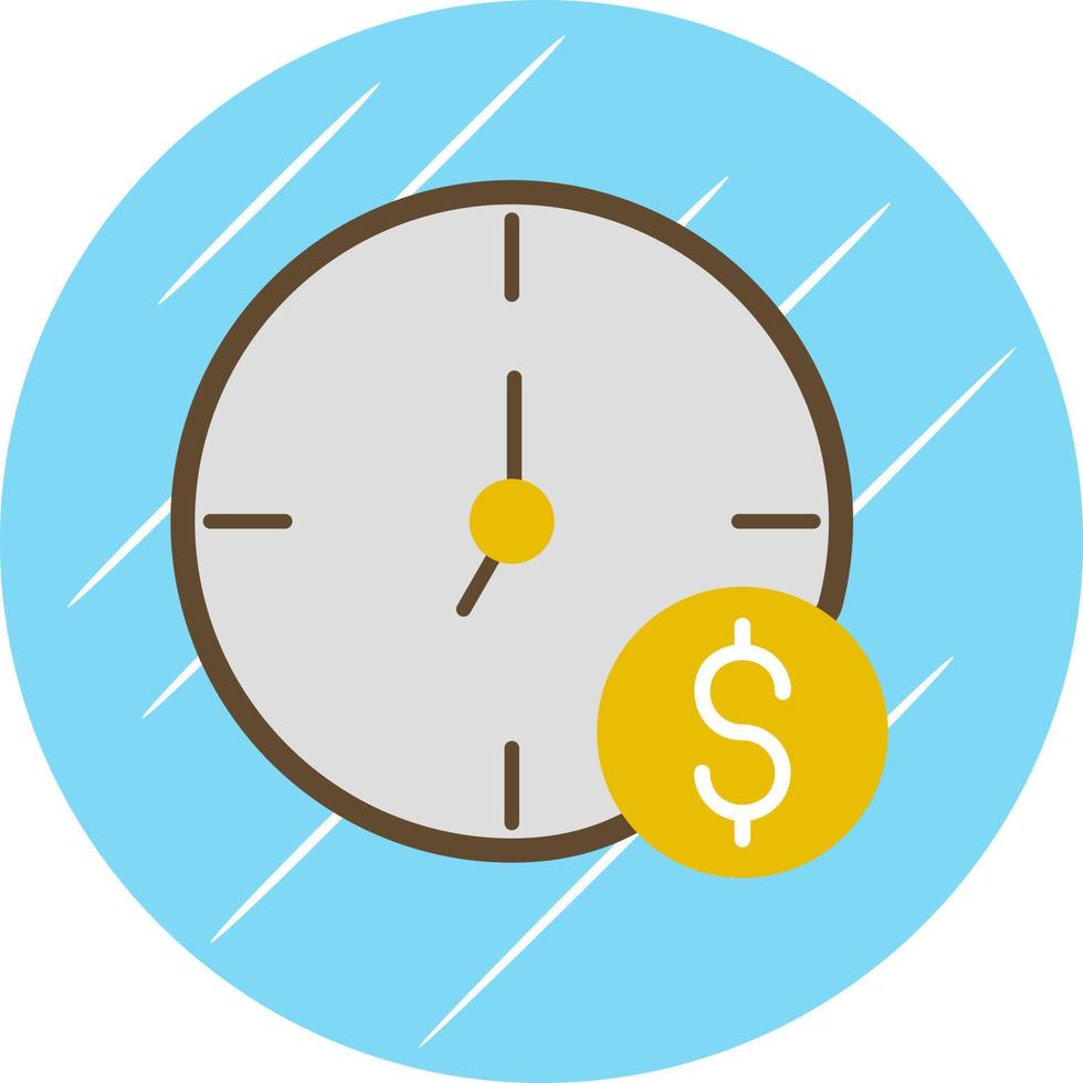 el tiempo es dinero vector icono de diseño