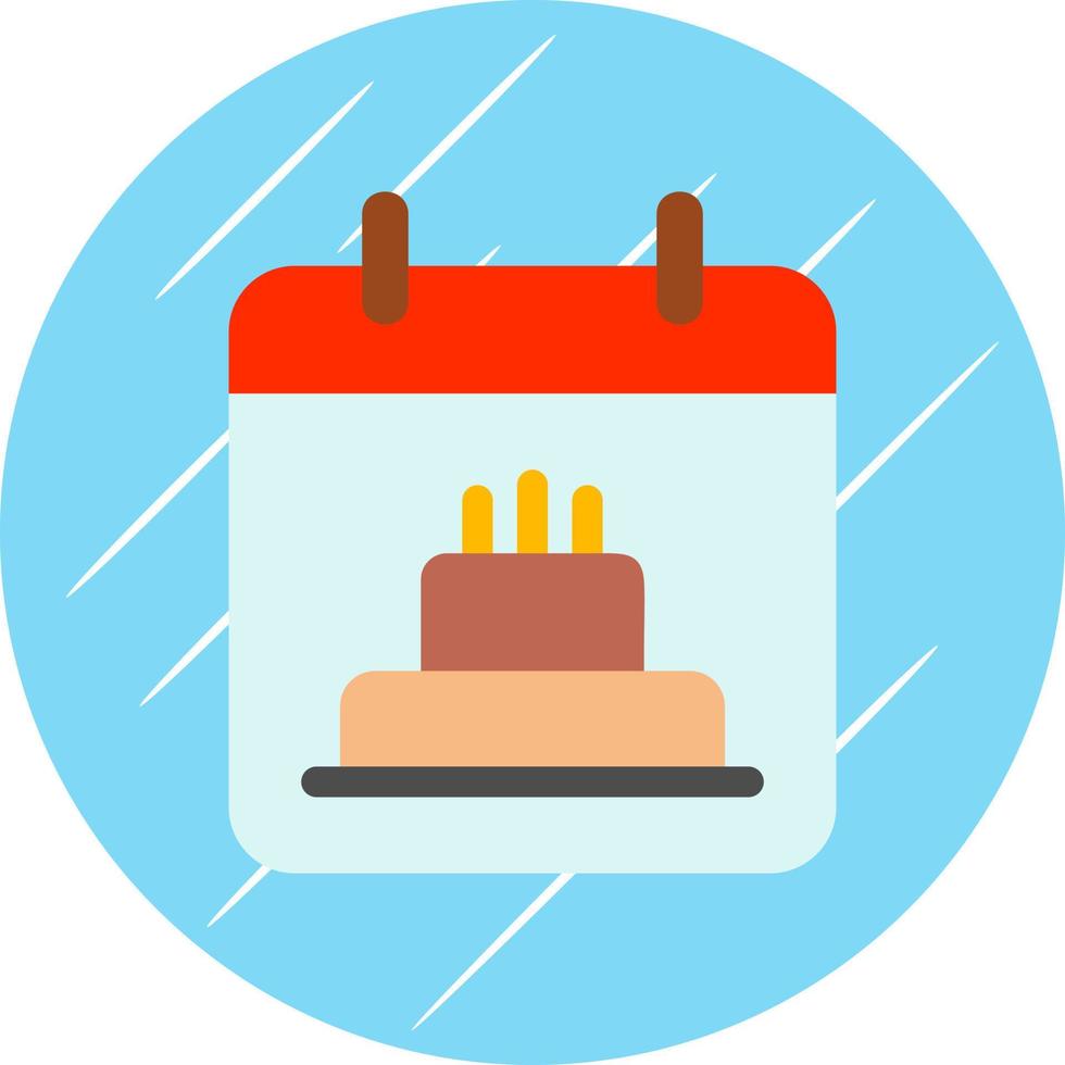 Birthday Date Vector Icon Design