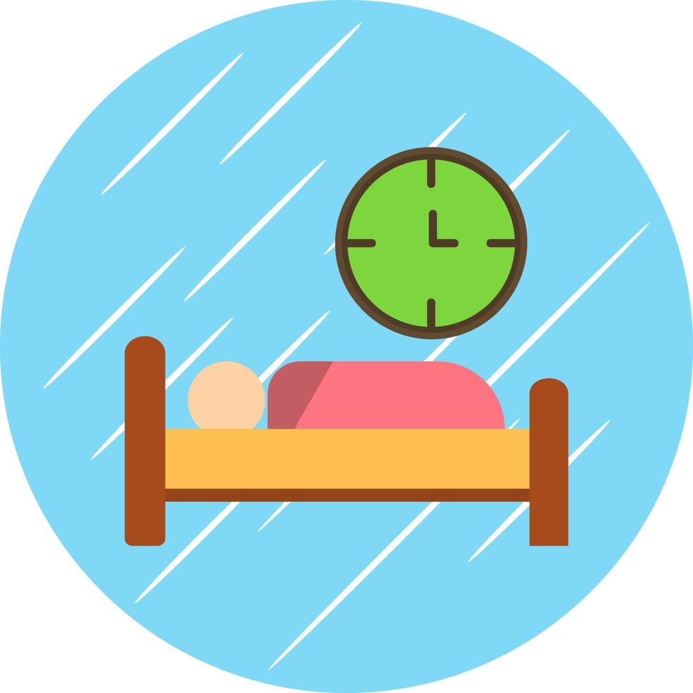 Bed Time Vector Icon Design