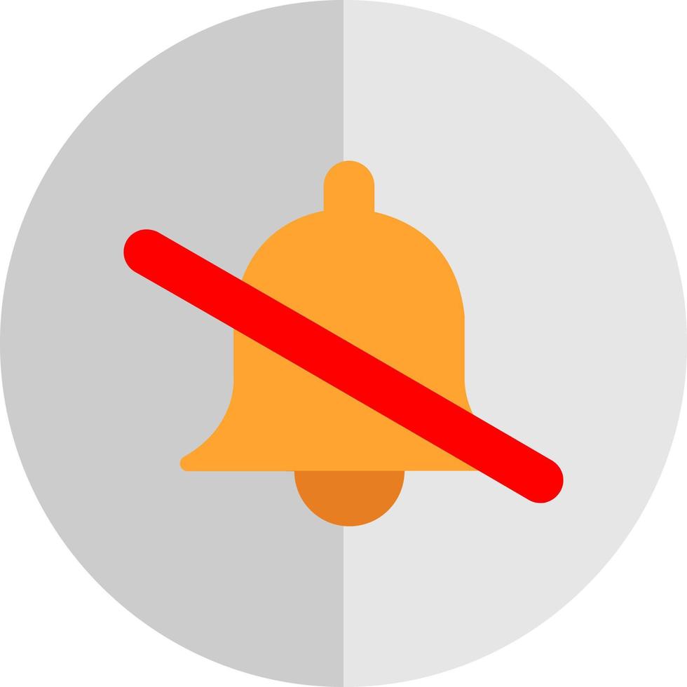 Bell Off Vector Icon Design